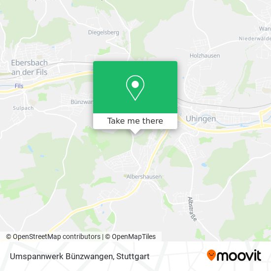 Umspannwerk Bünzwangen map