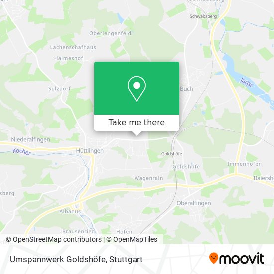 Umspannwerk Goldshöfe map