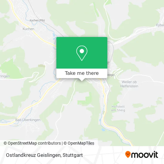 Карта Ostlandkreuz Geislingen
