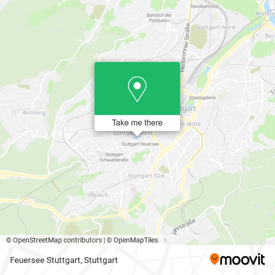 Feuersee Stuttgart map