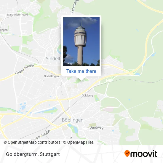 Карта Goldbergturm