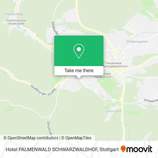 Hotel PALMENWALD SCHWARZWALDHOF map