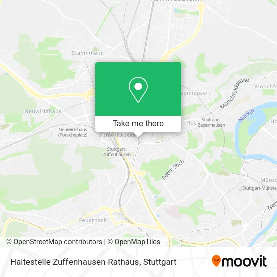 Карта Haltestelle Zuffenhausen-Rathaus