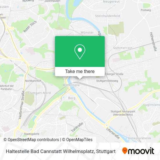 Карта Haltestelle Bad Cannstatt Wilhelmsplatz