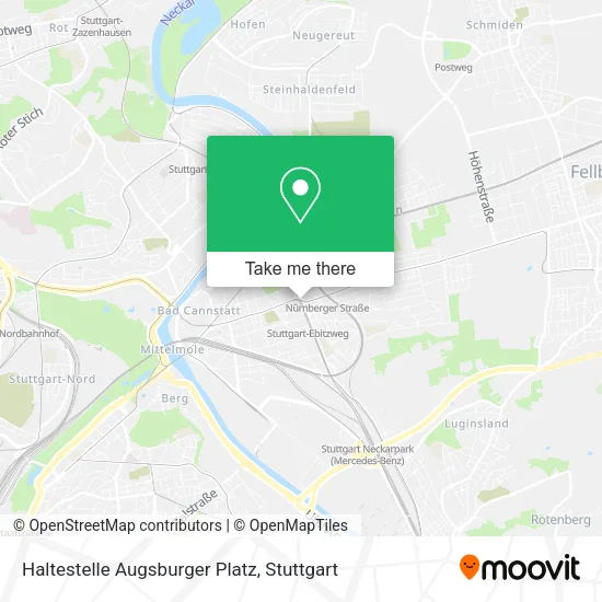 Карта Haltestelle Augsburger Platz