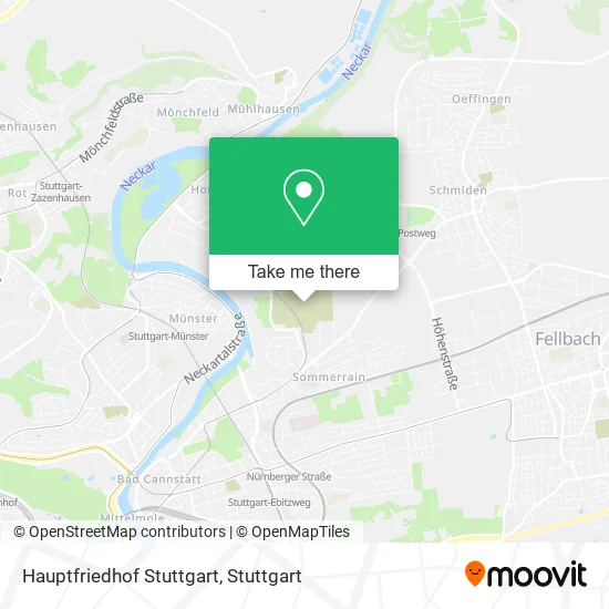 Карта Hauptfriedhof Stuttgart