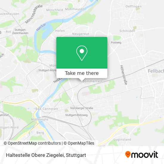 Карта Haltestelle Obere Ziegelei