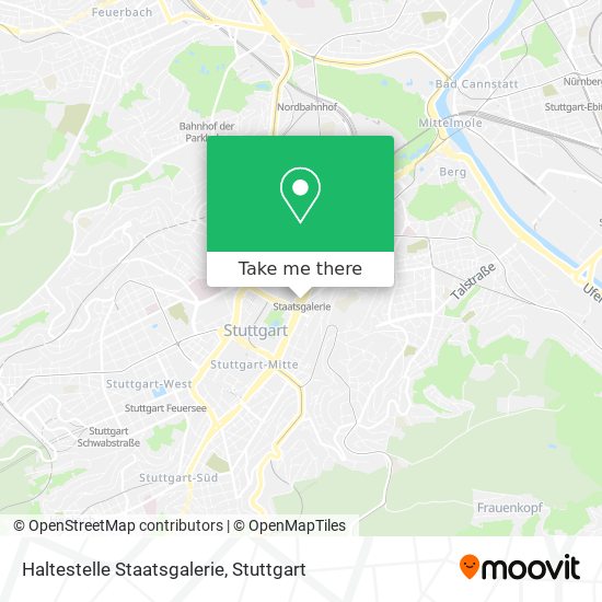 Haltestelle Staatsgalerie map