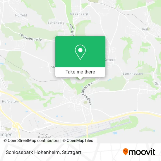 Карта Schlosspark Hohenheim