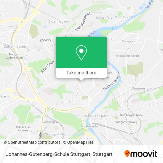 Johannes-Gutenberg-Schule Stuttgart map