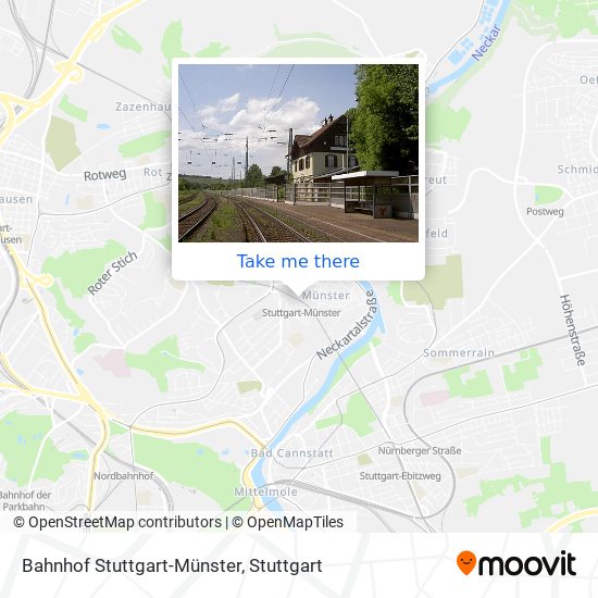 Bahnhof Stuttgart-Münster map