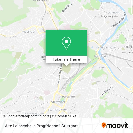 Alte Leichenhalle Pragfriedhof map
