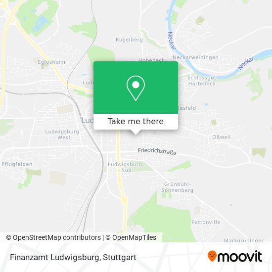 Finanzamt Ludwigsburg map