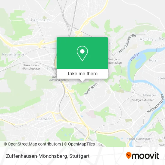Карта Zuffenhausen-Mönchsberg