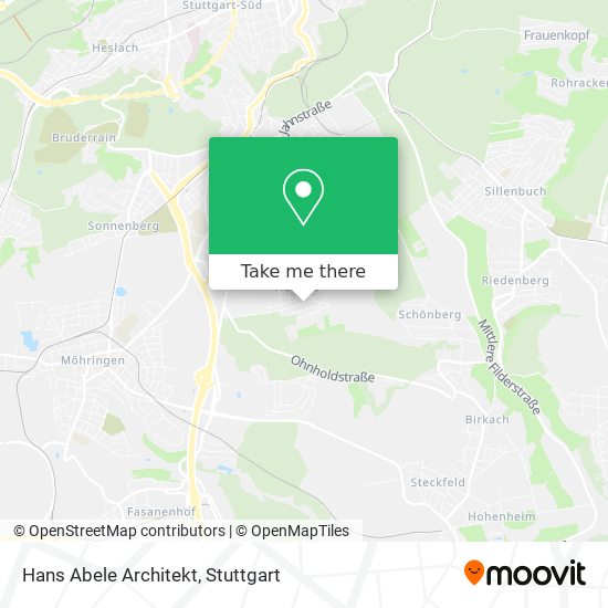 Hans Abele Architekt map