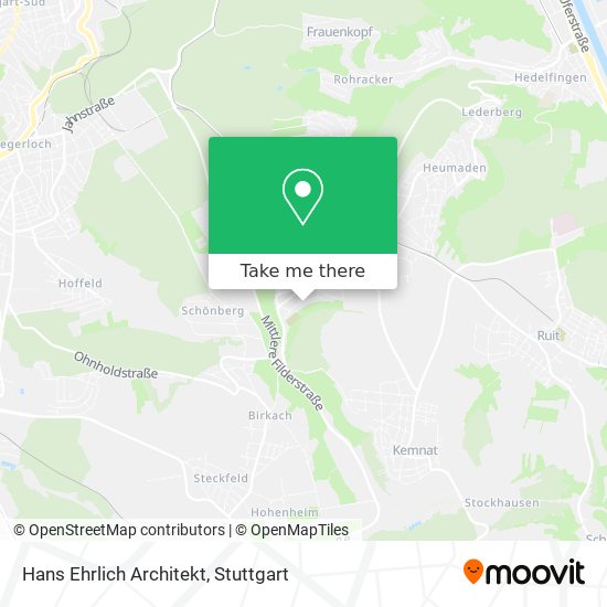 Hans Ehrlich Architekt map