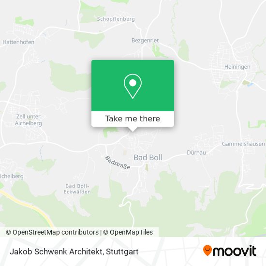 Jakob Schwenk Architekt map