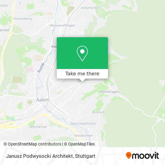 Janusz Podwysocki Architekt map