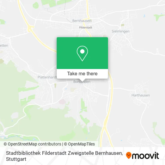 Карта Stadtbibliothek Filderstadt Zweigstelle Bernhausen