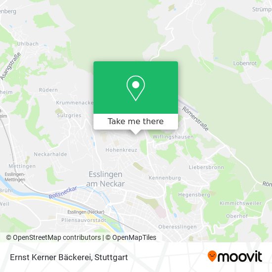 Ernst Kerner Bäckerei map