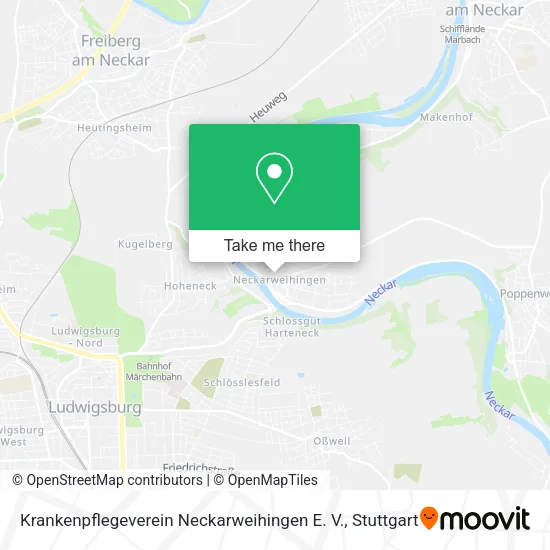 Карта Krankenpflegeverein Neckarweihingen E. V.