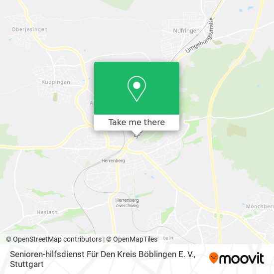 Senioren-hilfsdienst Für Den Kreis Böblingen E. V. map