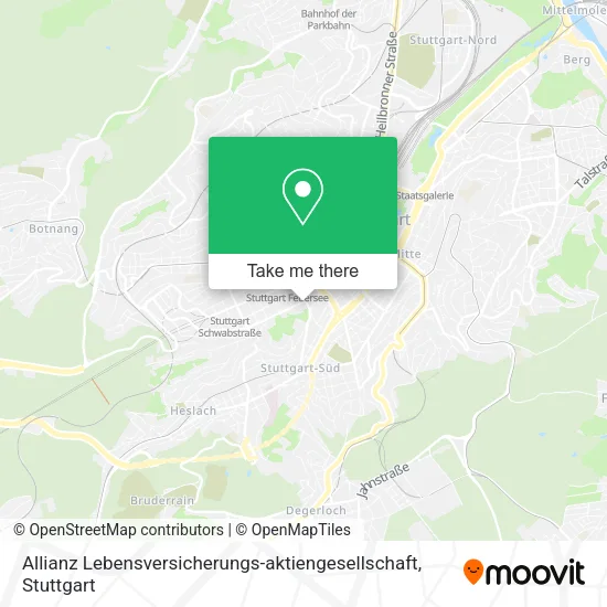 Карта Allianz Lebensversicherungs-aktiengesellschaft