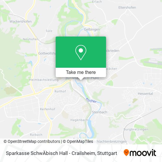 Sparkasse SchwÄbisch Hall - Crailsheim map