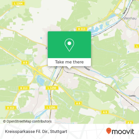 Kreissparkasse Fil. Dir. map