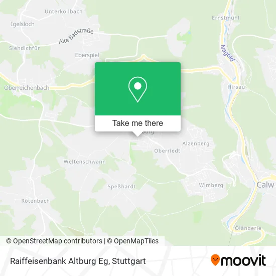 Карта Raiffeisenbank Altburg Eg