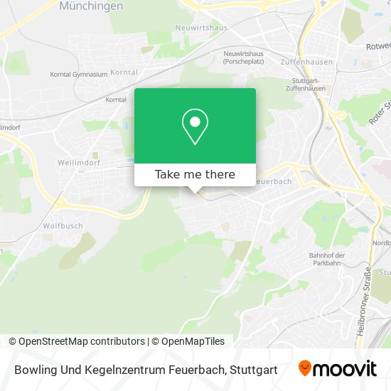 Bowling Und Kegelnzentrum Feuerbach map