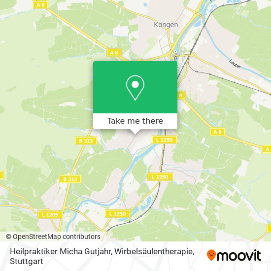 Карта Heilpraktiker Micha Gutjahr, Wirbelsäulentherapie
