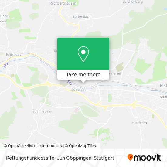 Rettungshundestaffel Juh Göppingen map