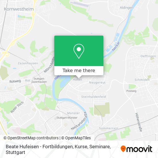 Beate Hufeisen - Fortbildungen, Kurse, Seminare map