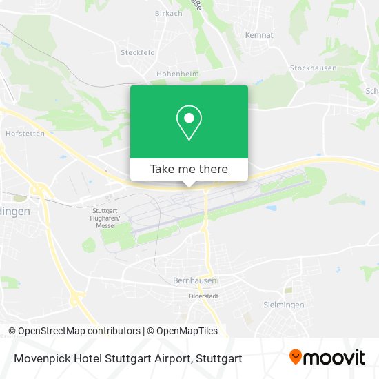 Movenpick Hotel Stuttgart Airport map