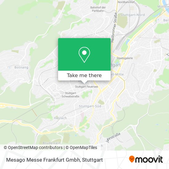 Mesago Messe Frankfurt Gmbh map