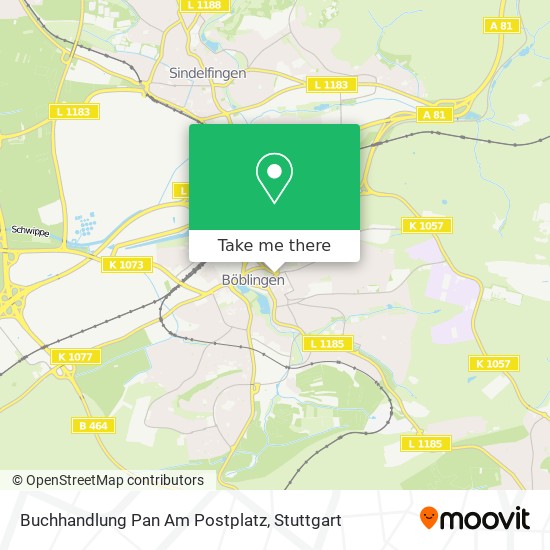 Buchhandlung Pan Am Postplatz map