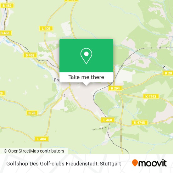Карта Golfshop Des Golf-clubs Freudenstadt