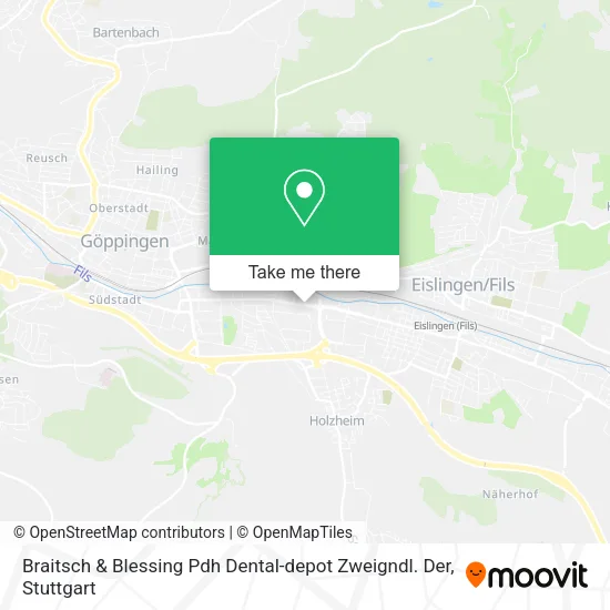Карта Braitsch & Blessing Pdh Dental-depot Zweigndl. Der