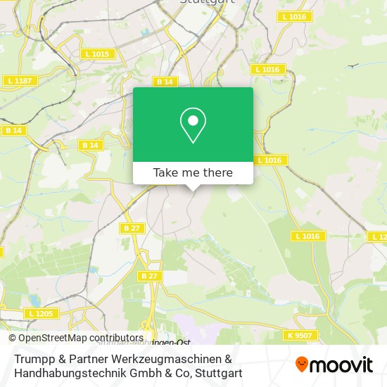 Карта Trumpp & Partner Werkzeugmaschinen & Handhabungstechnik Gmbh & Co