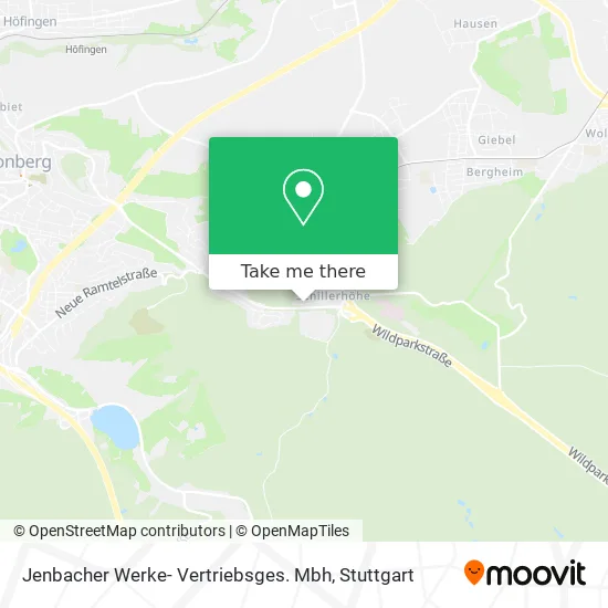 Карта Jenbacher Werke- Vertriebsges. Mbh