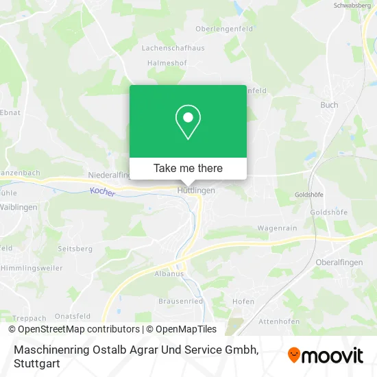 Карта Maschinenring Ostalb Agrar Und Service Gmbh