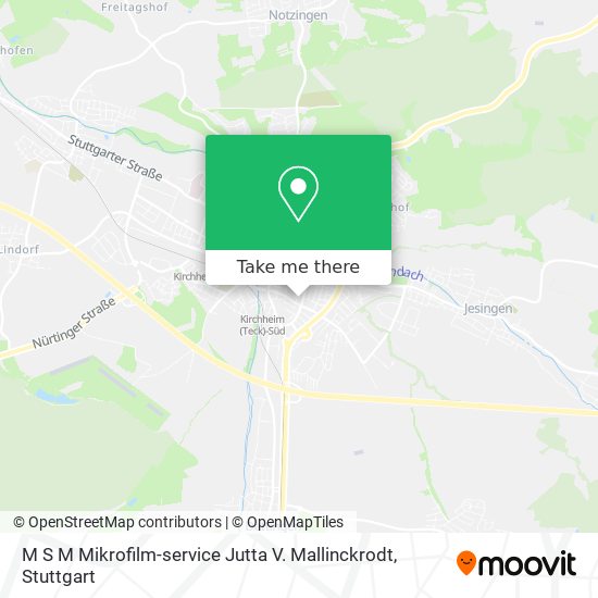 M S M Mikrofilm-service Jutta V. Mallinckrodt map