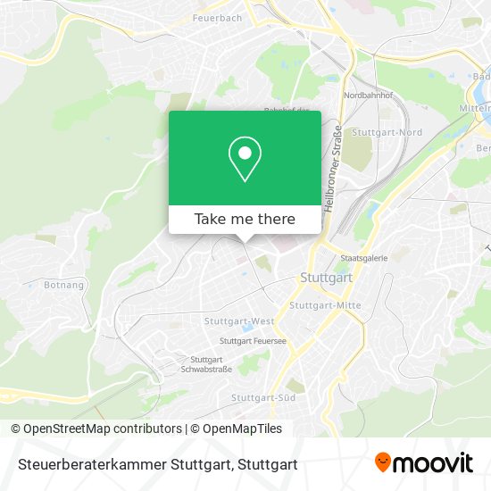 Steuerberaterkammer Stuttgart map