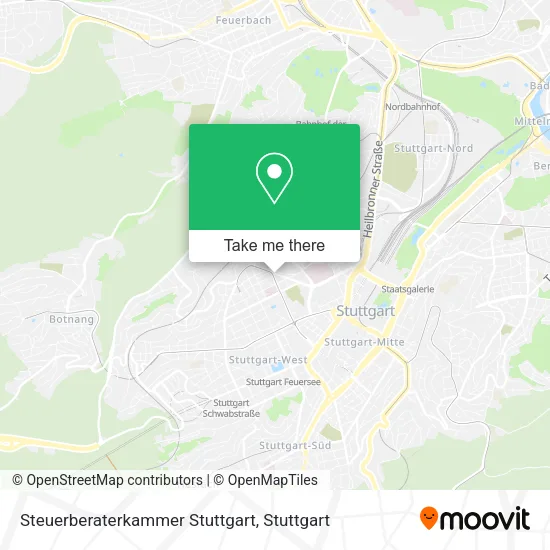 Карта Steuerberaterkammer Stuttgart