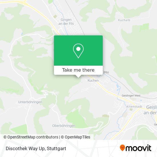 Discothek Way Up map