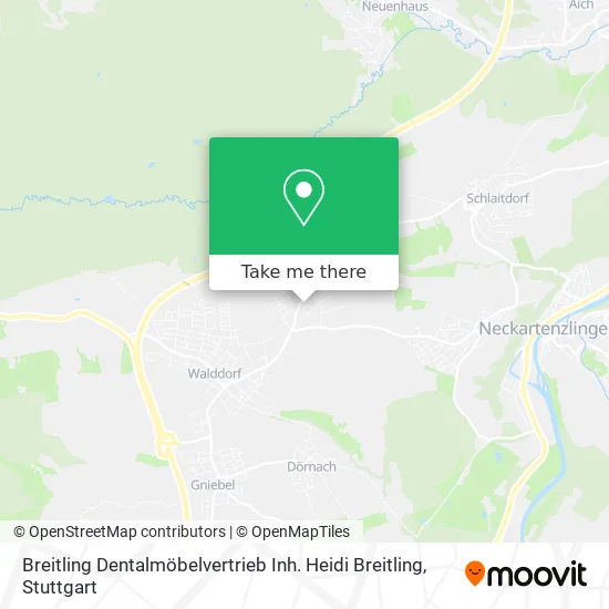 Карта Breitling Dentalmöbelvertrieb Inh. Heidi Breitling