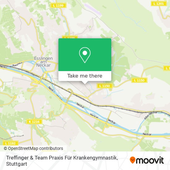 Treffinger & Team Praxis Für Krankengymnastik map