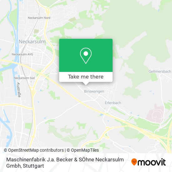 Maschinenfabrik J.a. Becker & SÖhne Neckarsulm Gmbh map