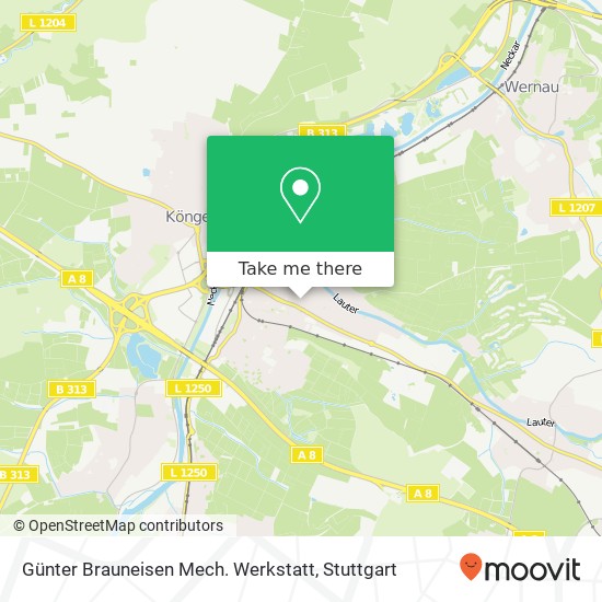 Günter Brauneisen Mech. Werkstatt map